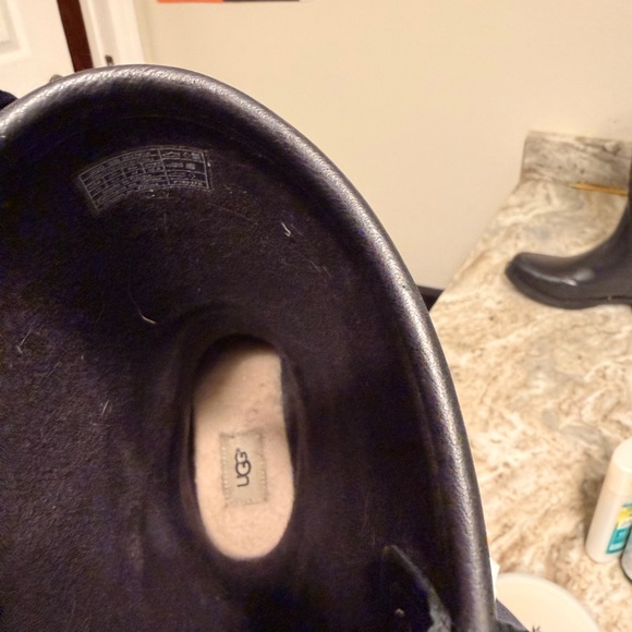 UGG Black and Brown Winter Boots size 10 us - Picture 5 of 10